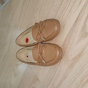 MICHAEL MICHAEL KORS Luggage Brown Leather Sutton Moccasin Flat Loafers size 6